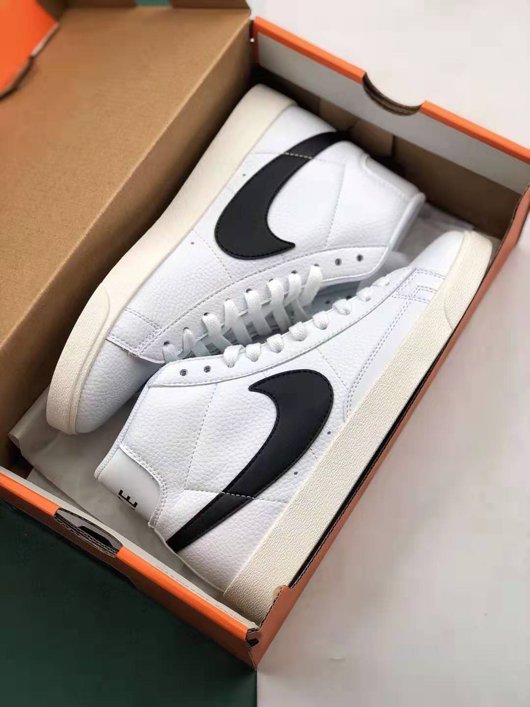 Nike SB Blazer Mid Vintage Suede White Black Shoes AV9376-104 | Shop Now