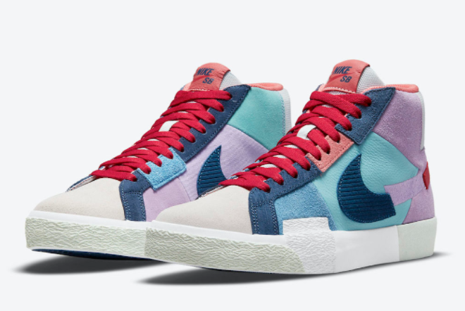 Nike SB Blazer Mid 'Mosaic Pack' Multi-Color DA8854-500 - Stylish and Vibrant Sneakers