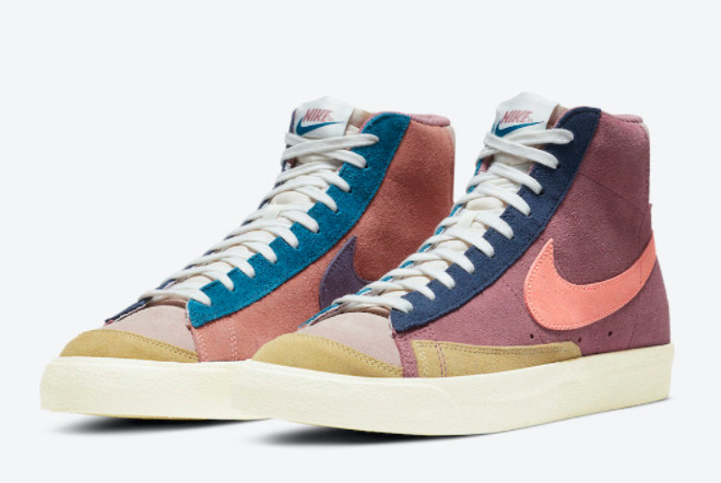 WMNS Nike Blazer Mid '77 Vintage WE Suede Desert Berry DC9179-664 - Stylish Retro Sneakers
