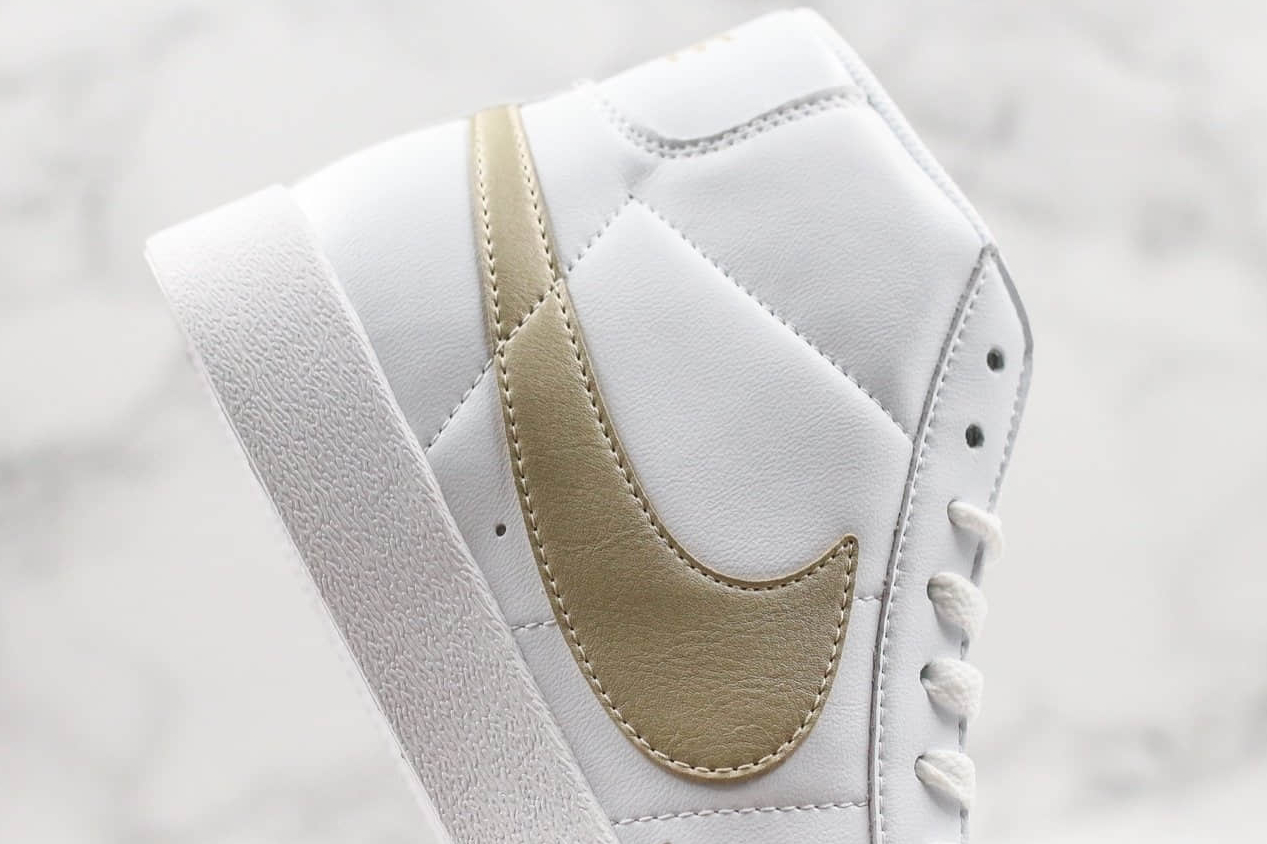 Nike Blazer Mid Vintage White Gold 917862 103 - Classic Style with a Touch of Luxury