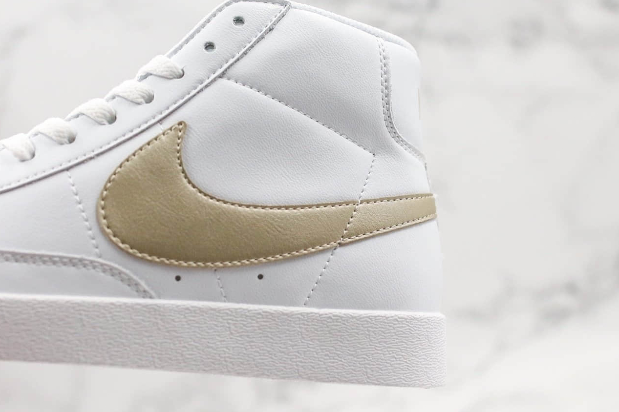 Nike Blazer Mid Vintage White Gold 917862 103 - Classic Style with a Touch of Luxury