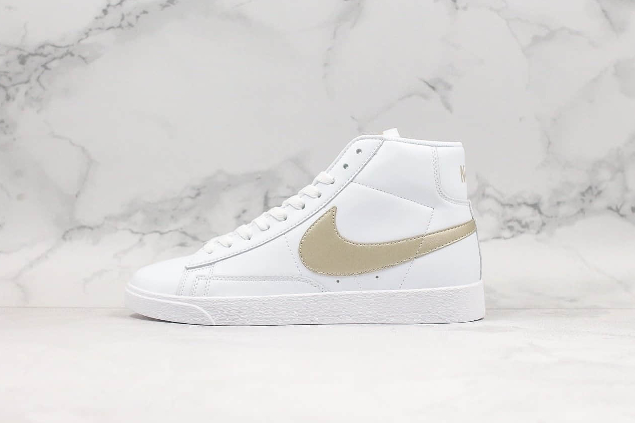 Nike Blazer Mid Vintage White Gold 917862 103 - Classic Style with a Touch of Luxury
