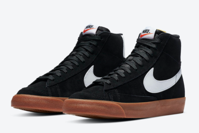 Nike Blazer Mid '77 Vintage Suede 'Black Gum': Classic and Stylish Sneaker